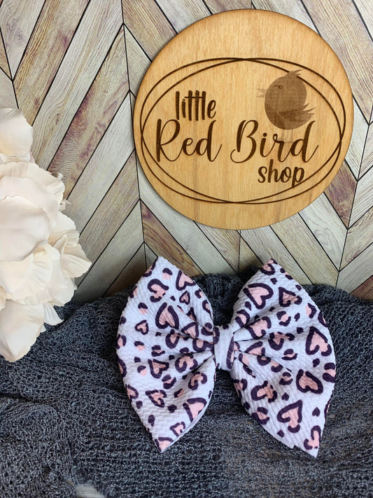 Pink Hearts on white