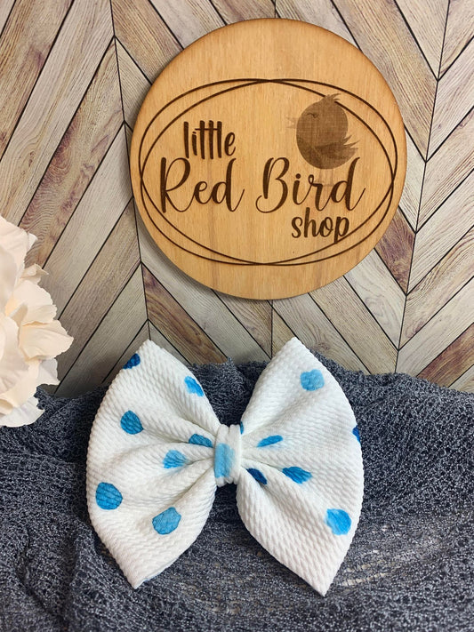 Blue Dots on White