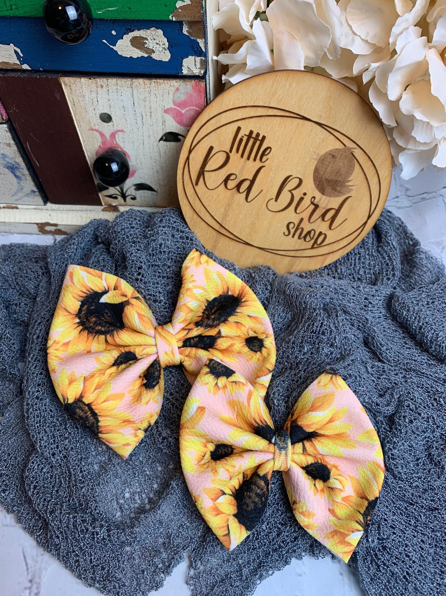 Sunflowers on Pink