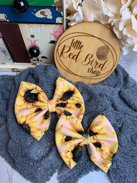 Sunflowers on Pink